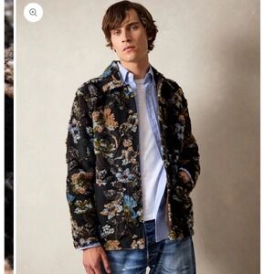 Todd Snyder Sherpa Floral Knit Jacket XS